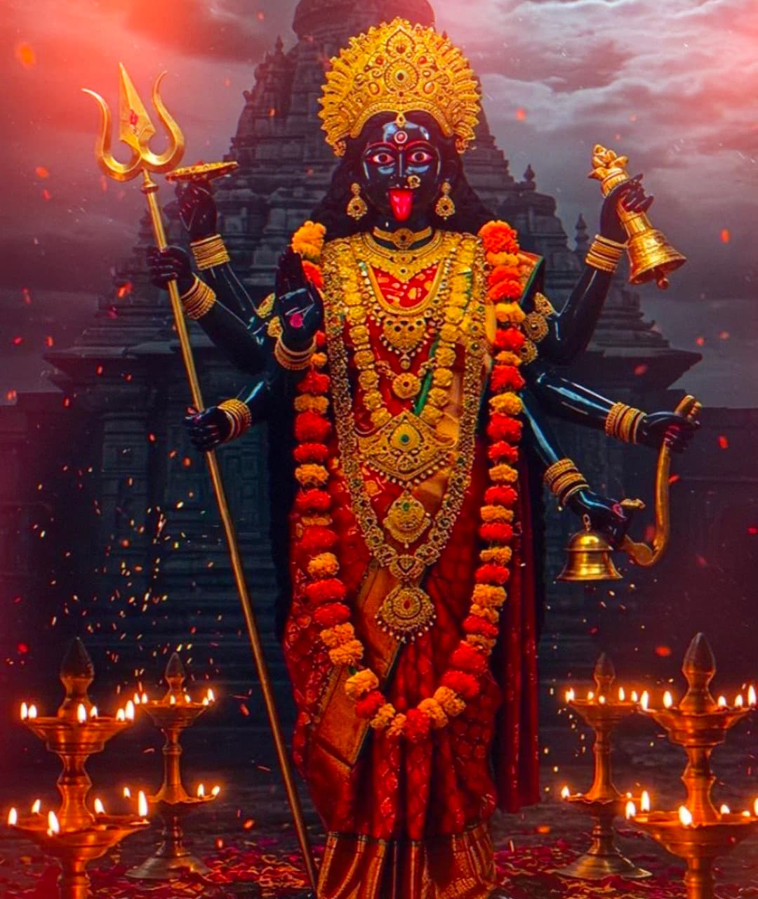 standing Goddess Kali idol