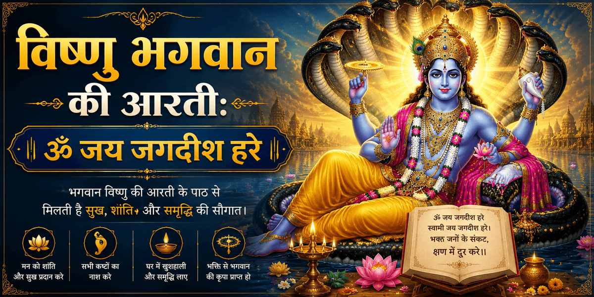 Vishnu Bhagwan Ji Ki Aarti: Om Jai Jagdish Hare Ka Mahima